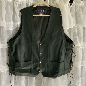 Paragon leather & sports 100% leather vest